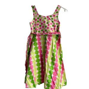 Miss Attitude Girls 10 Polka Dot Dress Vtg Barbie Fairy Easter Cottagecore